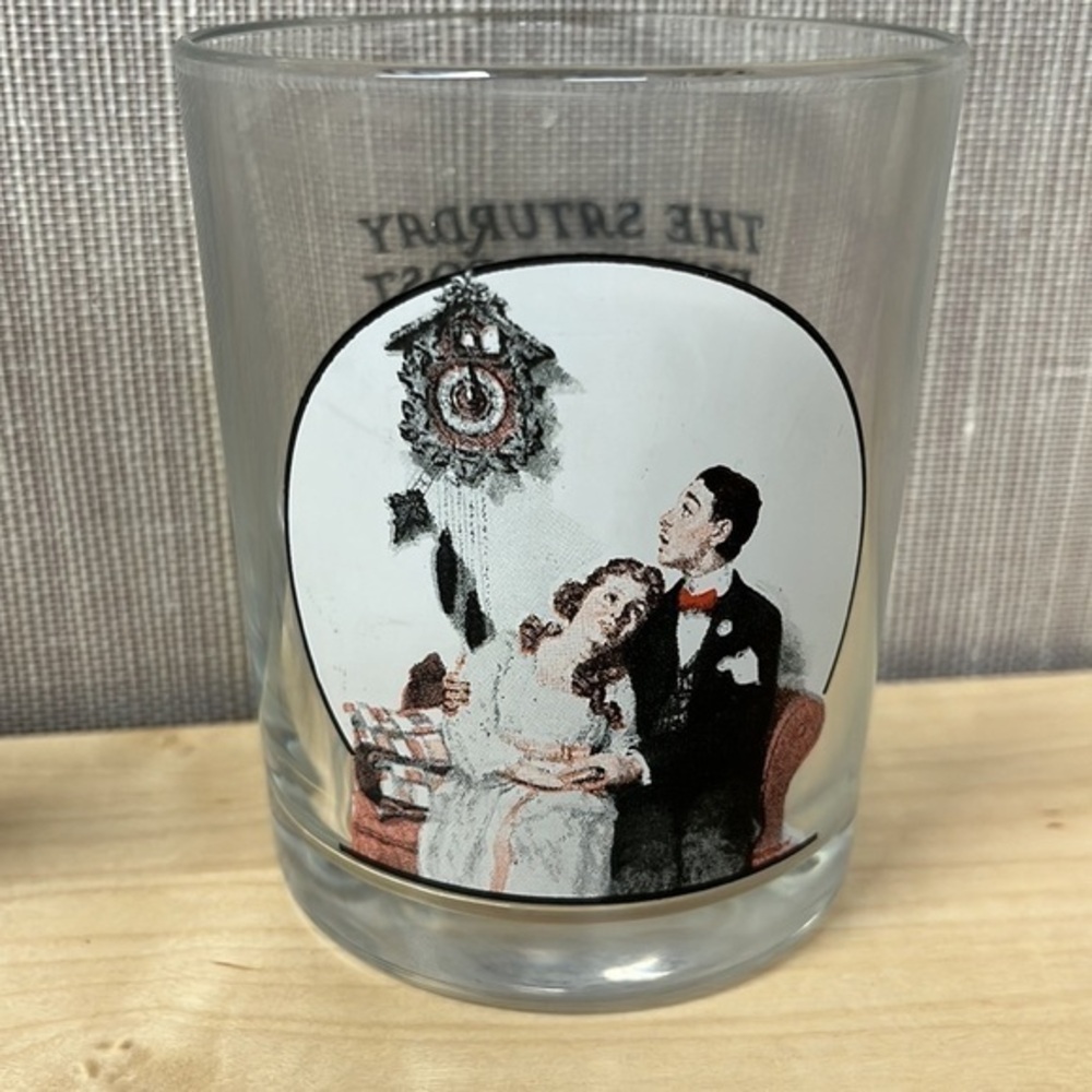 Norman Rockwell Saturday Evening‎ Post 3pc glass set - Picture 7 of 8